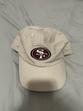 Official NFL San Francisco 49ers Beige Adjustable Dad Hat Cap